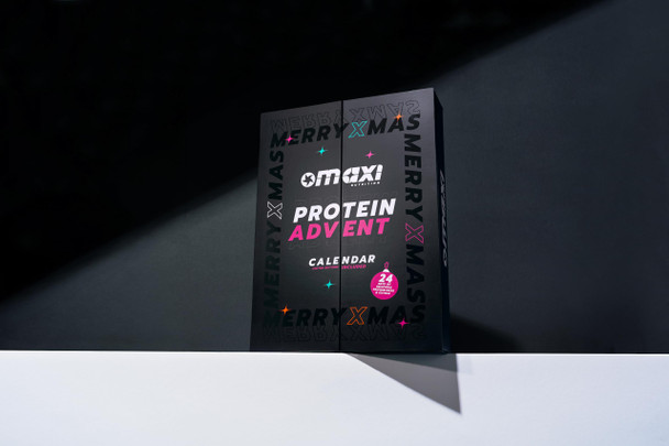 MaxiNutrition Fitness Christmas Advent Calendar 890g (Mix of high Protein bars & Whey Protein) 24 nutrition items.