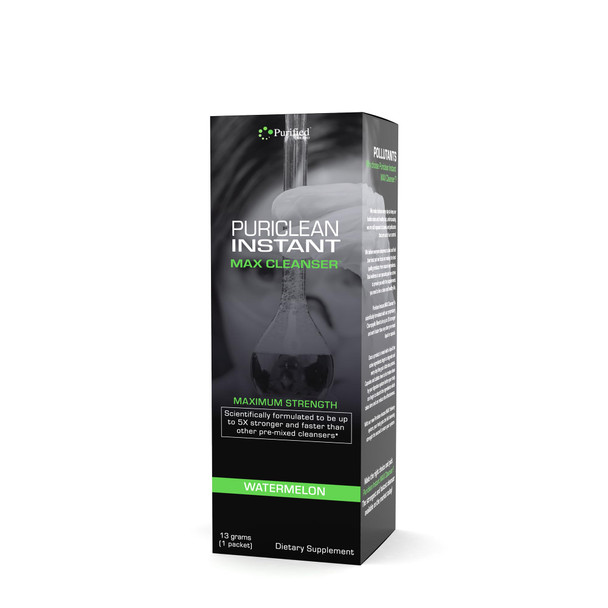 Wellgenix Puriclean Instant Max Cleanser, 5X Stronger Fast Acting Powder, Watermelon Flavor, 1 Packet (13g)
