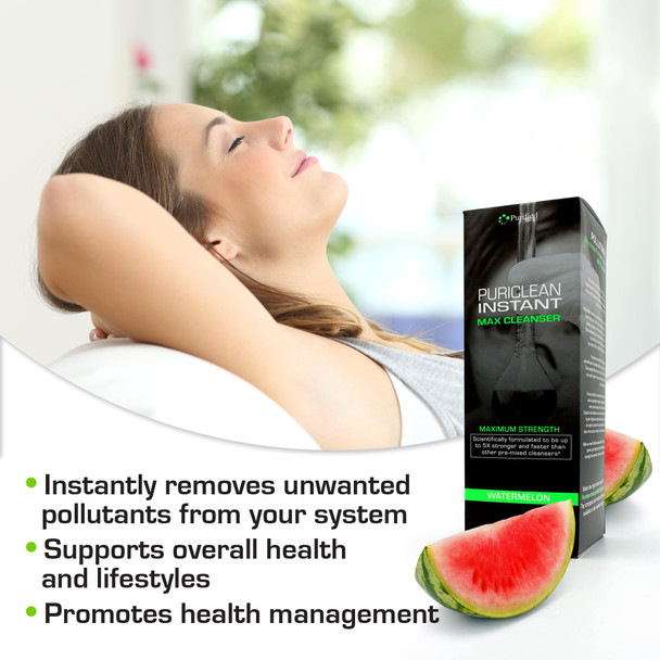 Wellgenix Puriclean Instant Max Cleanser, 5X Stronger Fast Acting Powder, Watermelon Flavor, 1 Packet (13g)