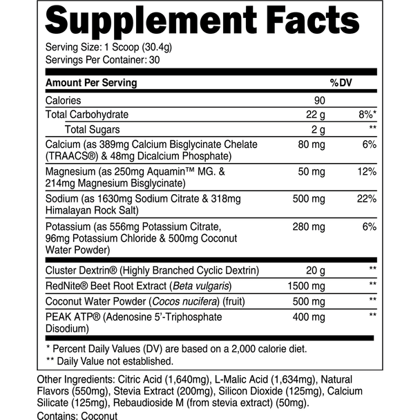 Transparent labs  Endurance - Fruit Punch - 30 Servings