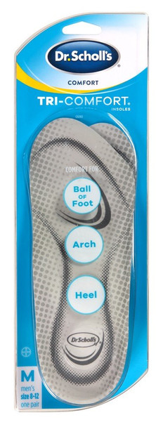 Dr. Scholl's Tri-Comfort Insoles For Men, 1 Pair, Size 8-12