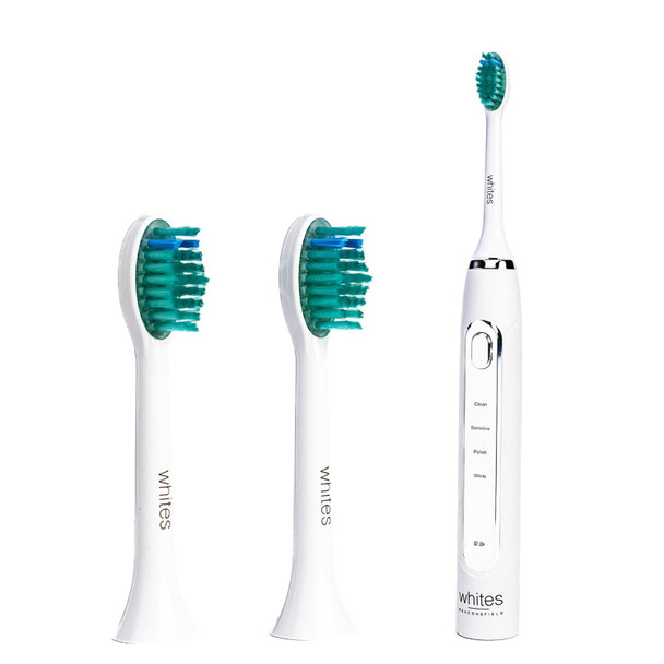 Whites Beaconsfield Replacement Toothbrush Heads - 2 Pack, Compatible with Whites Sonic LED Electric Toothbrush - Updated Design, Precision Clean, Easy to Replace, Long-Lasting Performance
