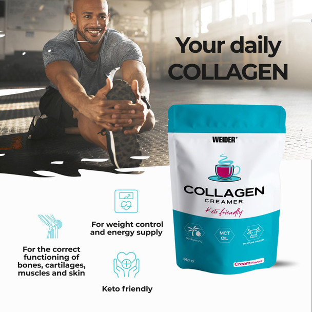 Weider Collagen Creamer (360 g) for Weight Control, Joints & Skin