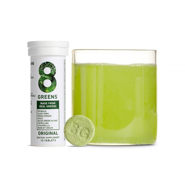 8Greens Lemon  Lime Effervescent Tablet - Single Tube 10 Tablets