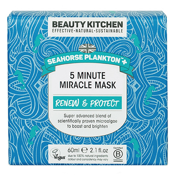 Beauty Kitchen Seahorse Plankton  5 Minute Miracle Mask 60ml