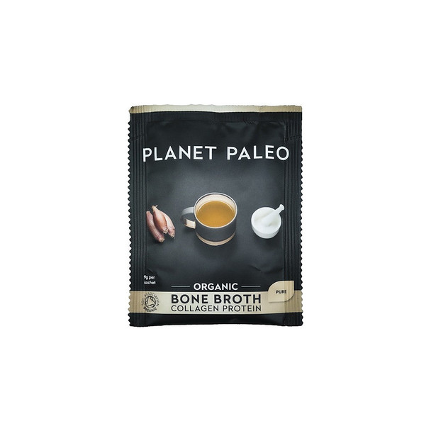 Planet Paleo Bone Broth Collagen Protein Sachet - Pure 9g