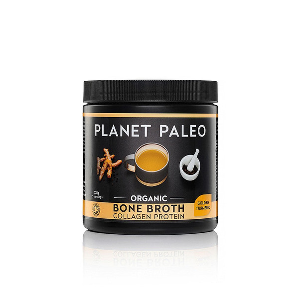 Planet Paleo Bone Broth Collagen Protein - Golden Turmeric 225g