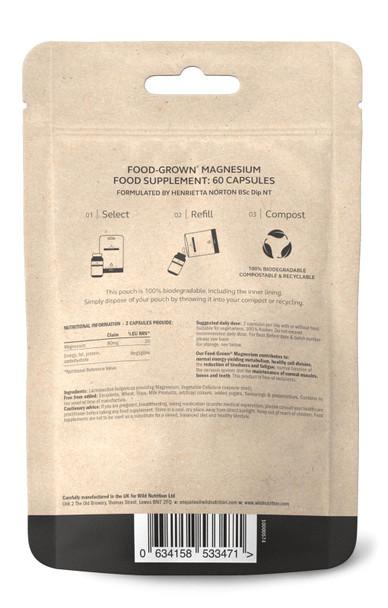 Wild Nutrition Magnesium Refill 60 caps