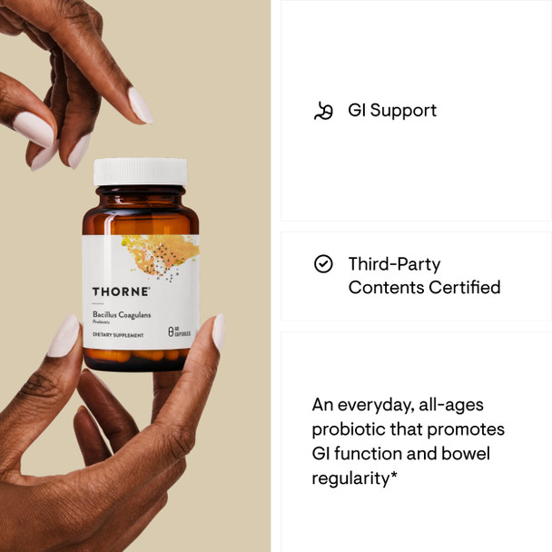 Bacillus Coagulans 60 vegcaps by Thorne Research F