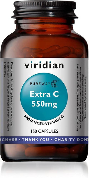 Viridian Extra C 550mg 150 Capsules