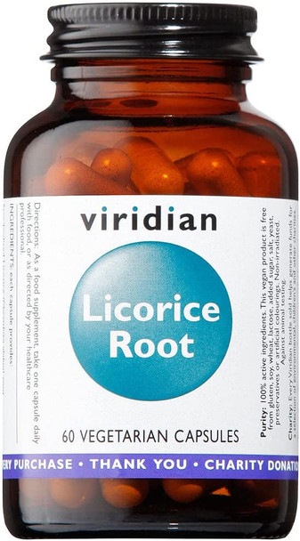 Viridian Licorice Root Extract - 60 Vegicaps