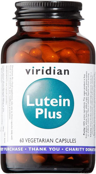 Viridian Lutein Plus - Eye Health Complex - 60 Vegicaps