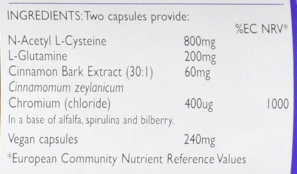 Viridian NAC+ N-Acetyl L-Cysteine - 60 Vegicaps