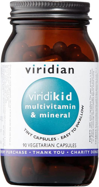 ViridiKid Multivitamin & Mineral 90 Veg Caps