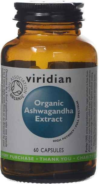 Viridian Organic Ashwagandha 60caps