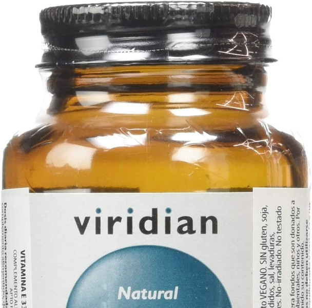 Viridian Natural Vitamin E 400IU, 30 Vegetarian Capsules