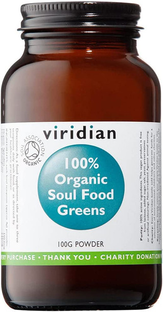 Viridian Organic Soul Food Greens Powder, 100g