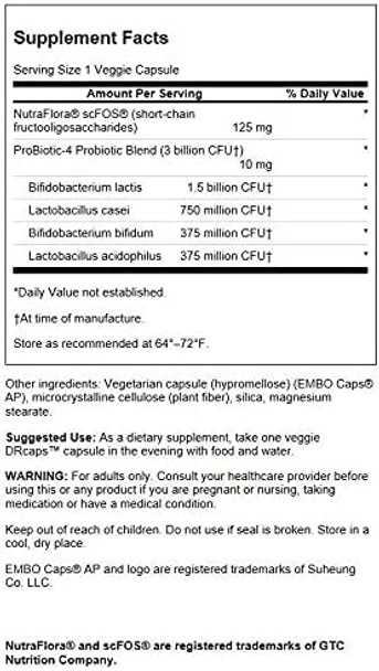 Swanson Probiotic-4 3 Billion Cfu 60 Veg Capsules