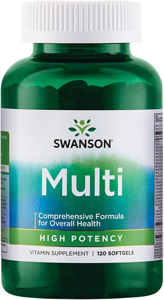 Swanson Multi High Potency 120 Sgels