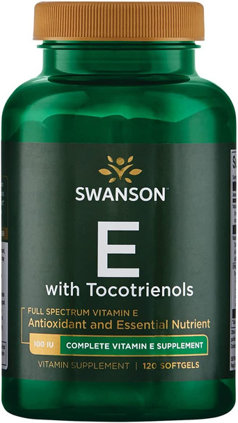 Swanson Full Spectrum Vitamin E with Tocotrienols 120 Sgels