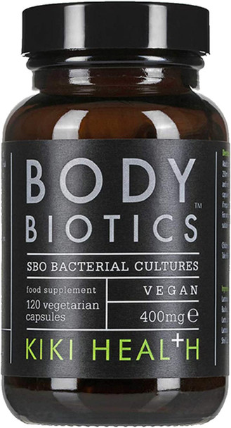 KIKI Health Body Biotics, Soil Based Organisms Supplement, SBO Bacterial Cultures, 120 Capsules