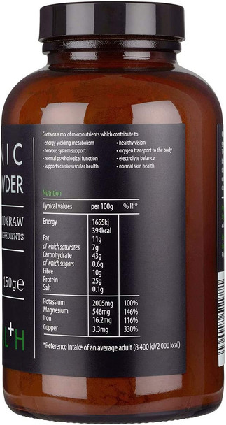 Kiki Health Organic Raw Cacao Powder, 150 g