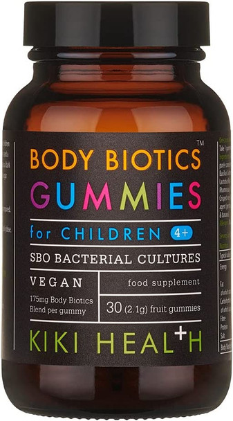KIKI Health Body Biotics Gummies for Children 4+ | 30 Gummies | SBO Probiotics | Made with Real Fruit | No Added Sugars or Sweeteners