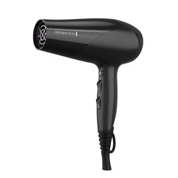 Remington D3190 Damage Protection Hair Dryer with Ceramic + Ionic + Tourmaline Technology, Black, 3 Piece Set