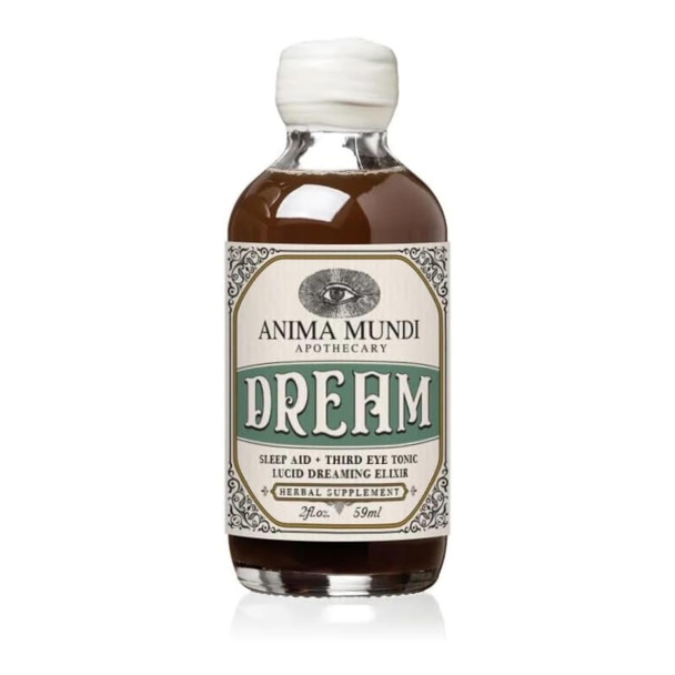 Anima Mundi Apothecary Lucid Dream Elixir Third Eye Tonic Relaxing Adaptogenic Drink Support Lucid Dreaming And Visionary Sleep With This Calming Tonic (2 Oz)