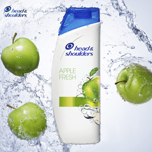 Head & Shoulders Apple Fresh Smelling Clarifying Anti-dandruff Shampoo for Itchy Scalp, Paraben-free, 500 ml, Pack of 6, Clinically-proven Deep Clean