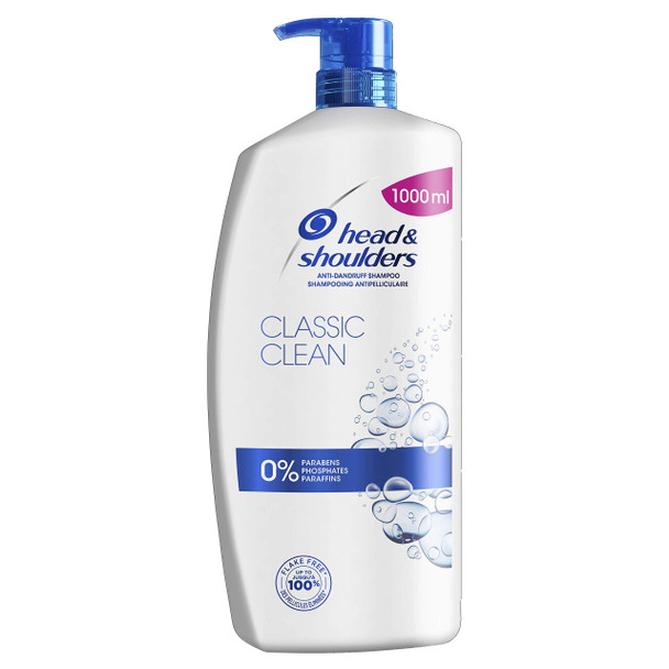 Head & Shoulders Classic Clean Anti-Dandruff Shampoo, 1000 ml