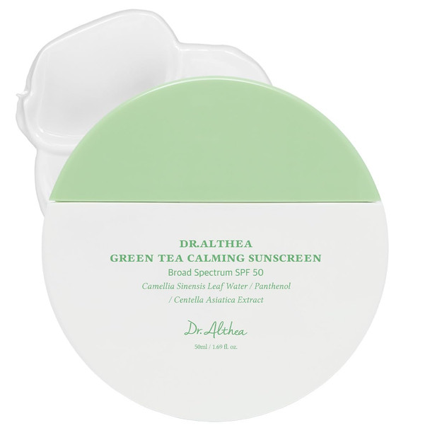 Dr.Althea Green Tea Calming Sunscreen Spf 50 Korean Skin Care 1.69 Fl Oz