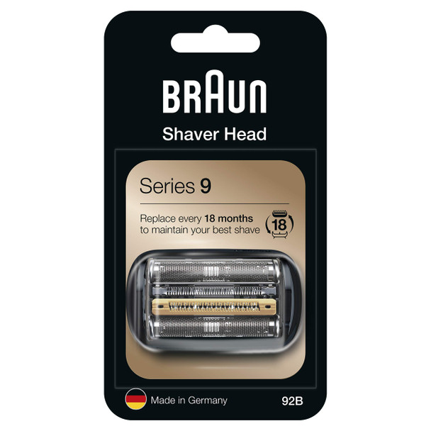Braun 92B Replacement and Replacement for Electric Shaver Compatible with Series 9 Shaving Machines, Black
