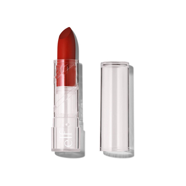 E.L.F. Cosmetics Srsly Satin Lipstick Nourishing & Moisturizing Formula Infused With Jojoba Oil & Macadamia Seed Oil Cherry