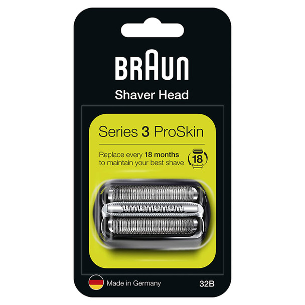 Braun Razor Replacement Foil & Cutter Cassette 32B Series 3 320 330 340 350CC Black Shaving Heads