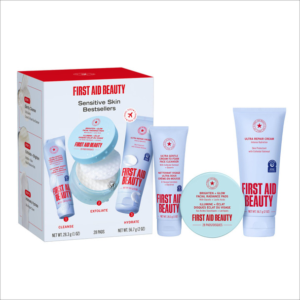 First Aid Beauty Sensitive Skin Skincare Routine Set 3Piece