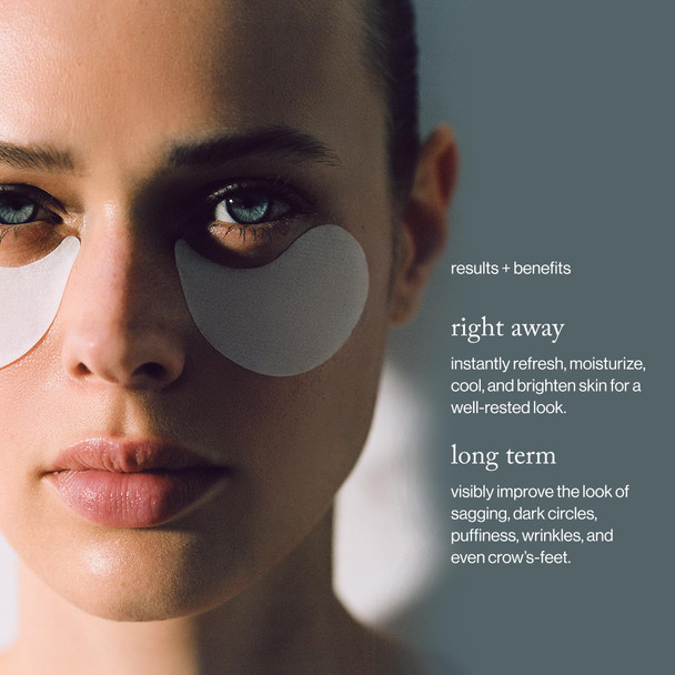 Goop Beauty Eye Masks For Puffy Eyes Under Eye Patches For Dark Circles Veocel Lyocell Masks In Niacinamid Serum Improves Crows Feet Fine Lines & Wrinkles Paraben & Silicone 30Pack