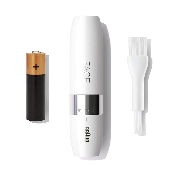 Braun Mini Hair Remover, Electric Facial Hair Removal for Women, Quick & Gentle, Finishing Touch for Upper Lips, Chin & Cheeks, for Easier Makeup Application, Ideal for On-the-Go, with Smartlight