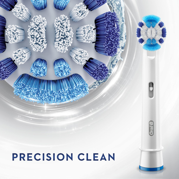 Braun Oral-B Precision Clean Refill Replacement Rechargeable Toothbrush Heads 6 In Pks