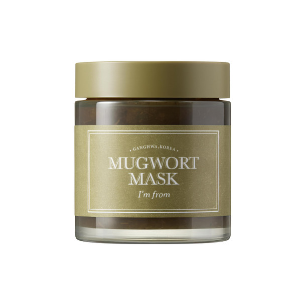 [IM From] Mugwort Mask Natural Herb Tea Tree WashOff Cooling And Fast Soothing Breakouts For Sensitive Skin 3.88 Fl Oz