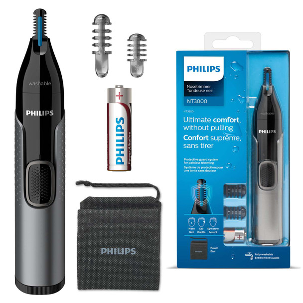 Philips NT3650/16 Series 3000 Waterproof Nose and Ear Trimmer