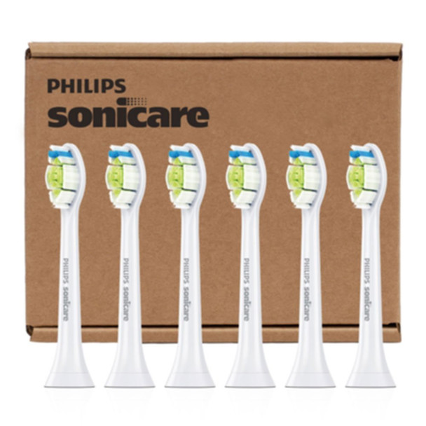 Philips Sonicare DiamondClean Standard Brush Heads 6-Pack (White) HX6066/30