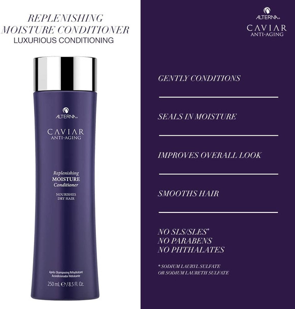 Alterna Caviar AntiAging Replenishing Moisture Conditioner by for Unisex 16.5 oz Conditioner, White, 487 millilitre