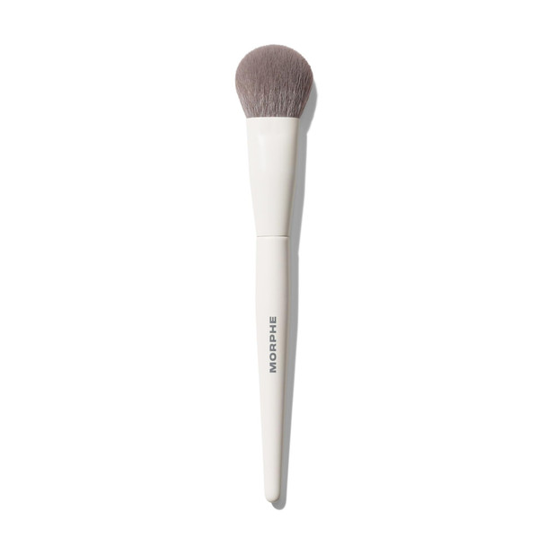 Morphe M204 Rounded Liquid And Cream Blush Brush Dense Makeup Brush For Precision Sculpting Liquid & Cream Makeup Brushes For Defined Cheeks And Targeted Color Placement