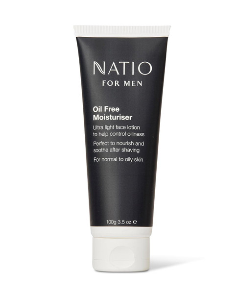Natio Australia For Men OilFree Moisturizer 3.5 Ounce Face Lotion For Men With Shea Butter Aloe Vera Face Moisturizer For Normal To Oily Skin