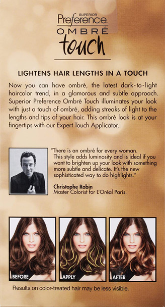 L'Oreal Paris Superior Preference Ombre Touch Hair Color, OT5 Light to Medium Brown Hair