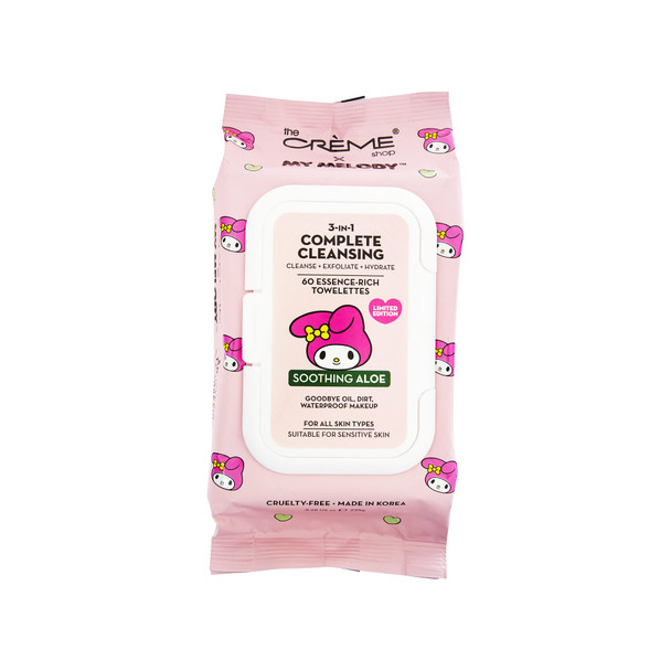 The Creme Shop My Melody 3In1 Complete Cleansing Towelettes (60 Count)