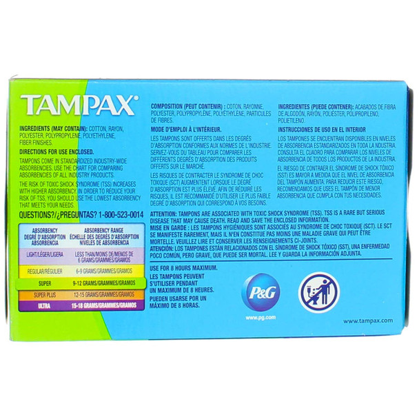 Tampax Tamp Sup Flush Appl 10