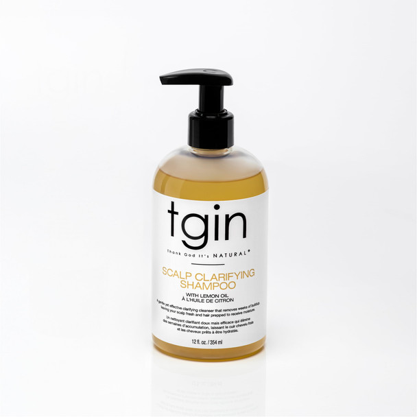 Thank God ItS Natural Tgin Scalp Clarifying Shampoo Removes Buildup For Defined Curls 13 Oz