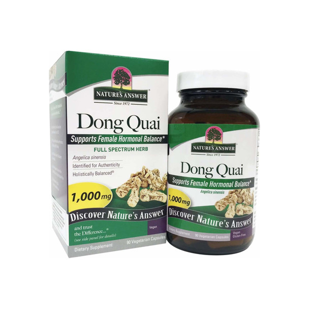 Nature's Answer Dong Quai Root Herb Supplement Vegetarian Capsules 90 Capsules